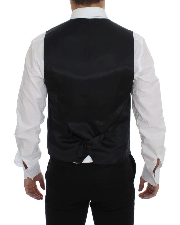 Dolce & Gabbana Grey Waistcoats for Men side view