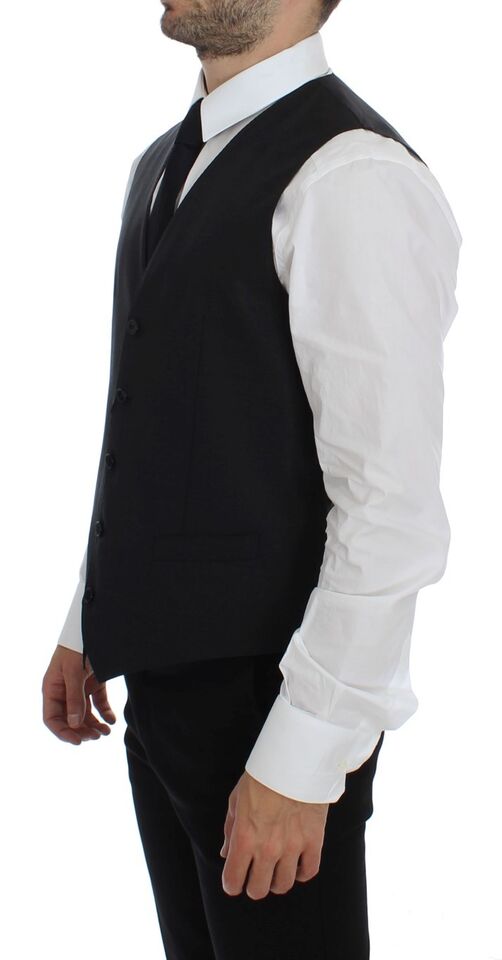 Dolce & Gabbana Grey Waistcoats for Men detail view