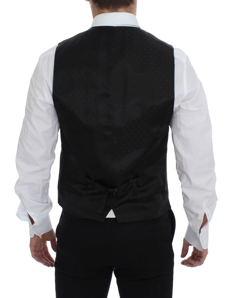 Dolce & Gabbana Grey Waistcoats for Men side view