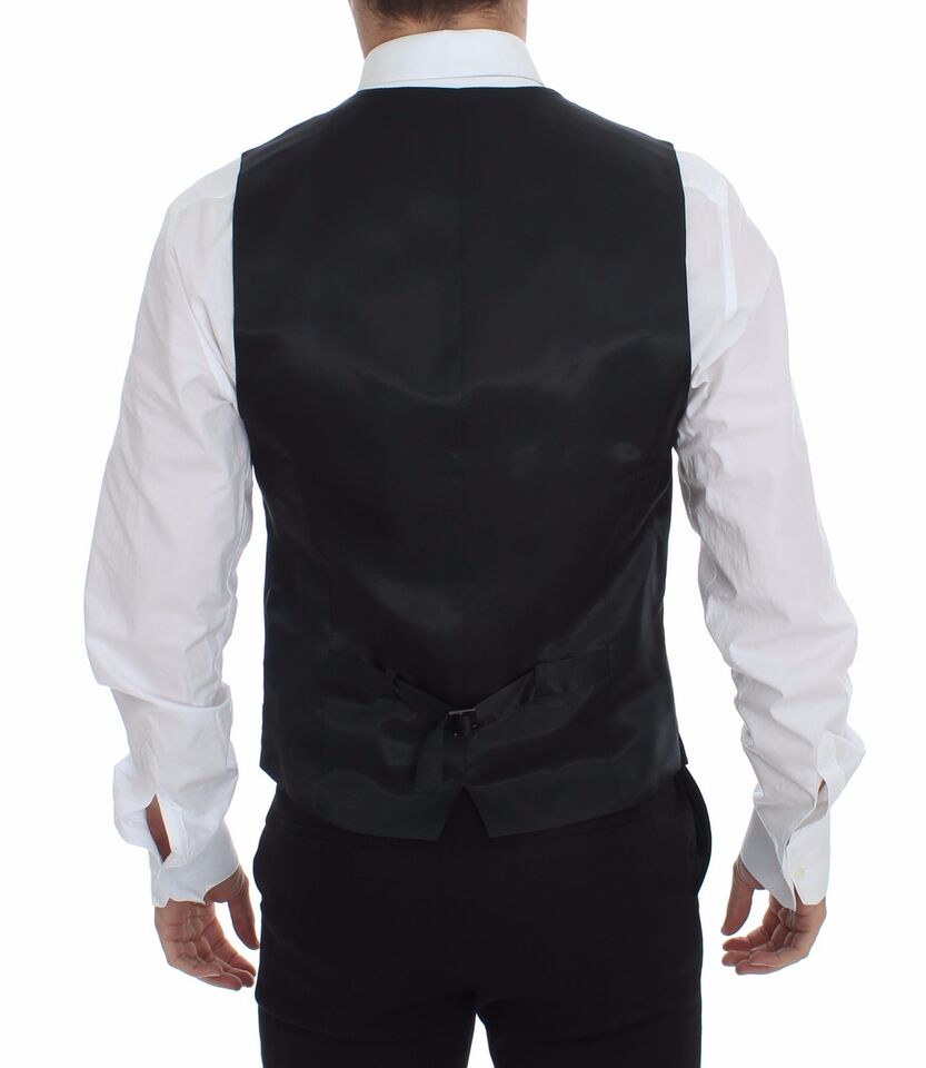 Dolce & Gabbana Grey Waistcoats for Men side view