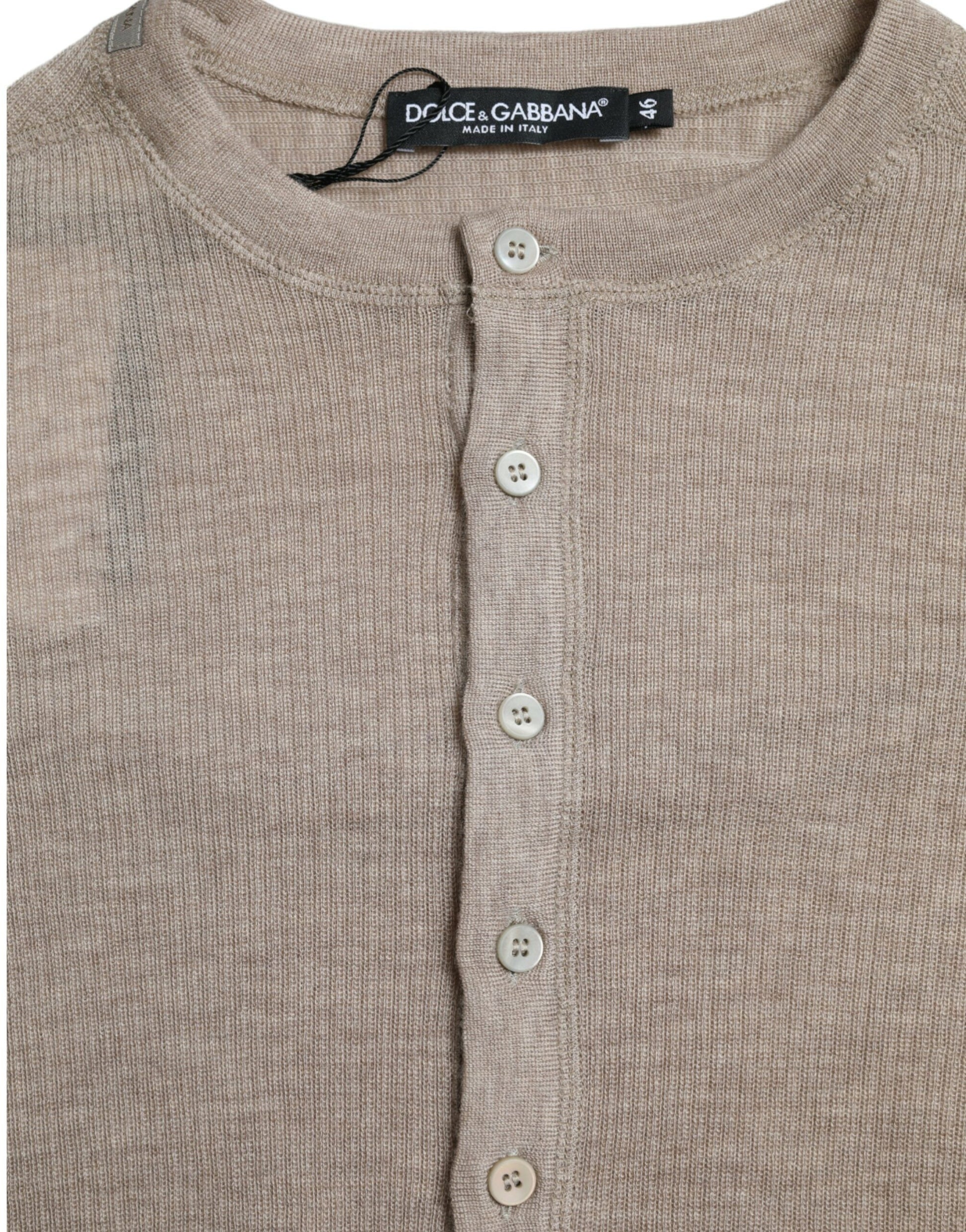 Dolce & Gabbana Beige Cashmere for Men detail view