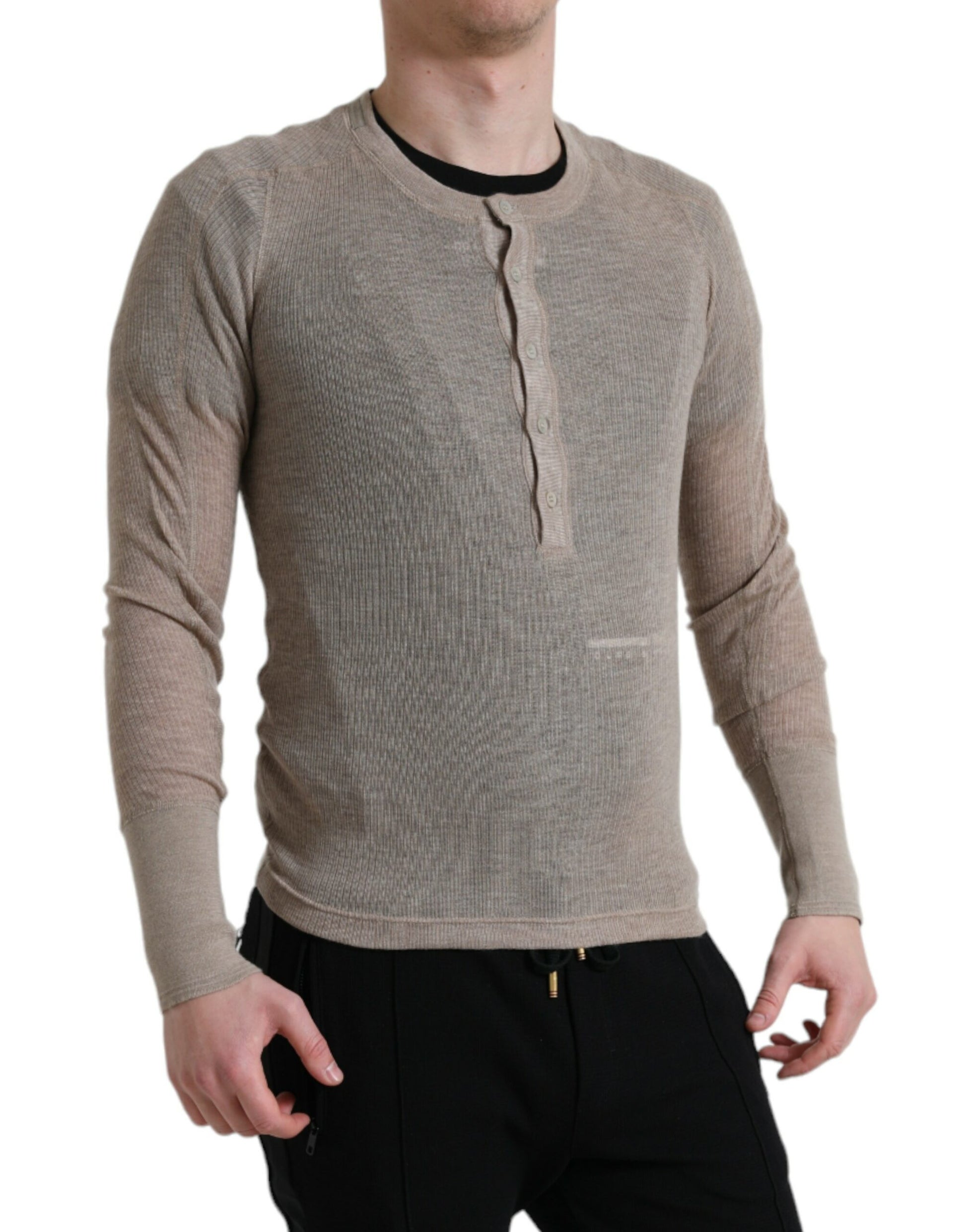Dolce & Gabbana Beige Cashmere for Men side view