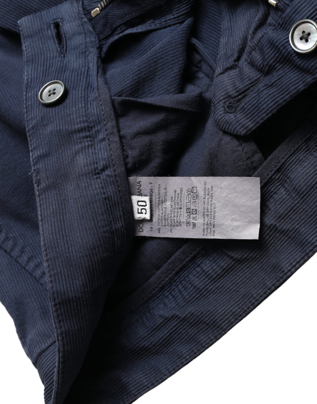 Dolce & Gabbana Blue Dress Pants for Men detail view