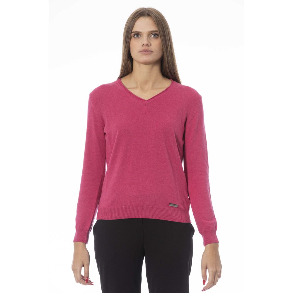 Pull femme Baldinini Trend en cachemire fuchsia