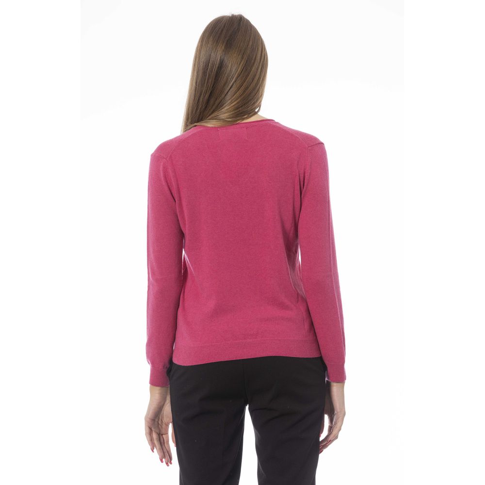 Pull femme Baldinini Trend en cachemire fuchsia