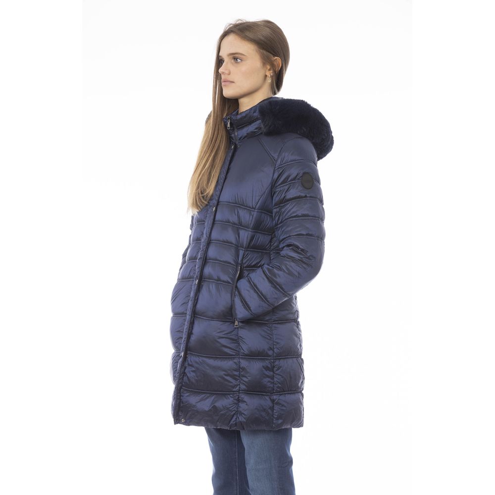 Baldinini Trend Blue Full Length Jacket for Women alternate view