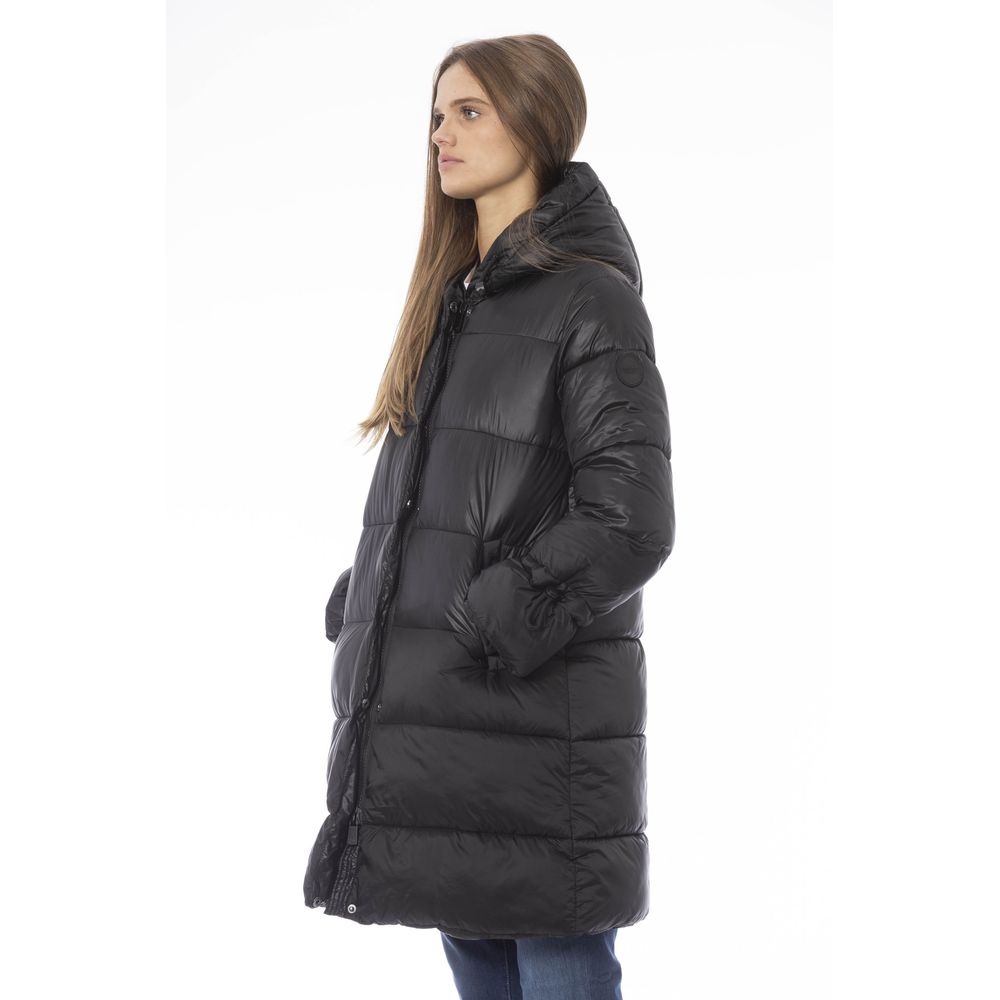 Baldinini Trend Black Full Length Jacket for Women alternate view