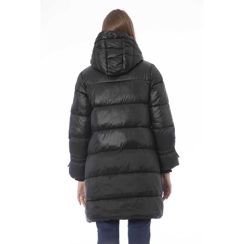 Baldinini Trend Black Full Length Jacket for Women detail view