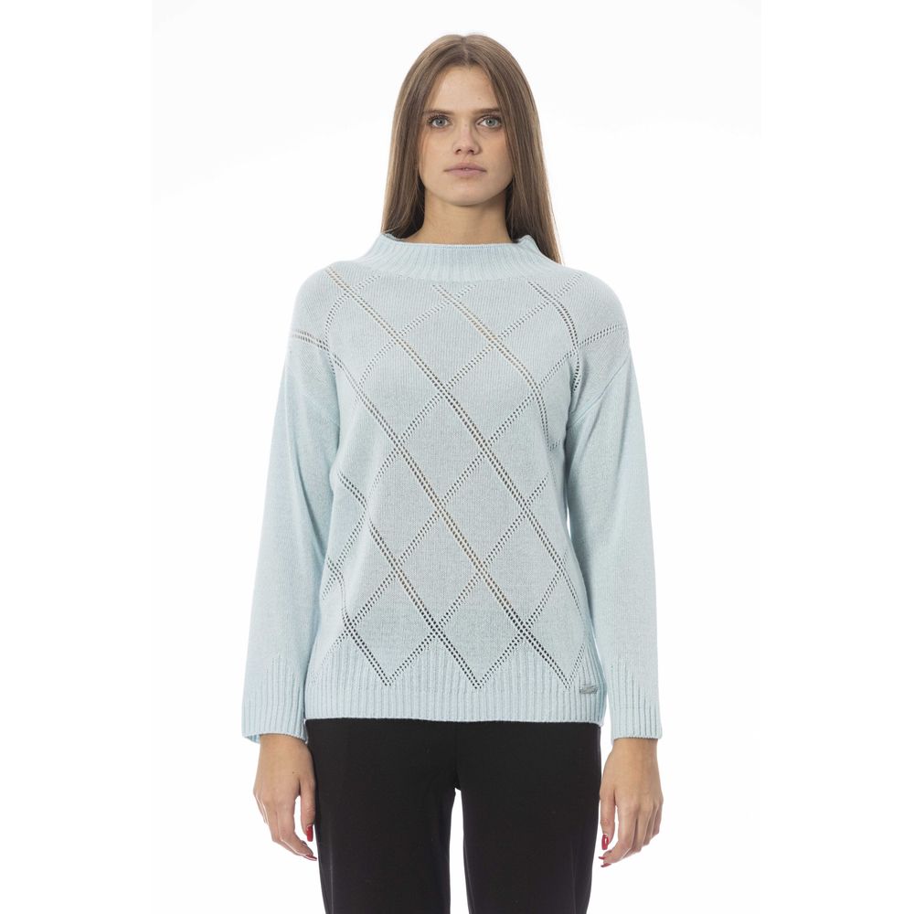 Baldinini Trend Blue Sweatshirt for Women