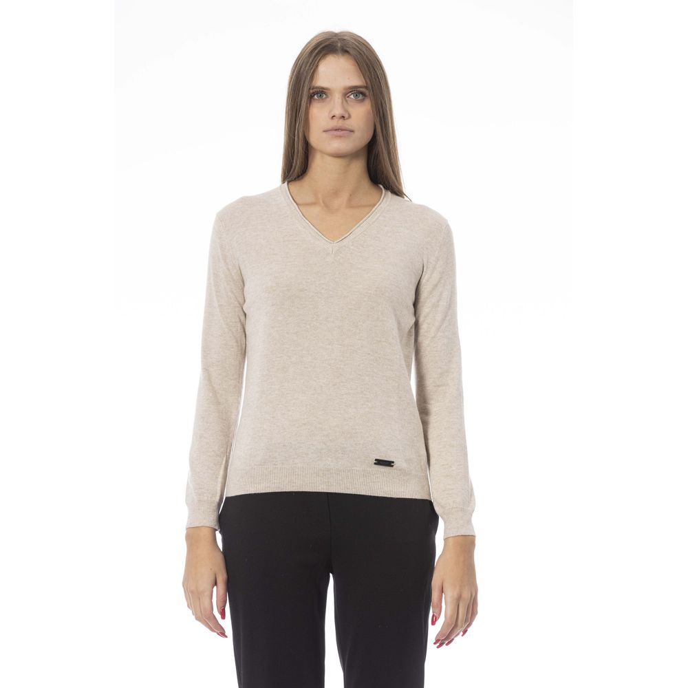 Pull Baldinini Tendance Beige Polyamide Femme