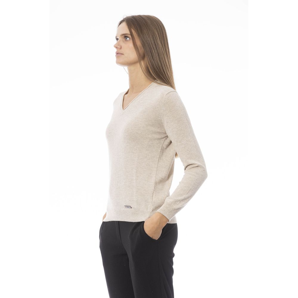 Pull Baldinini Tendance Beige Polyamide Femme