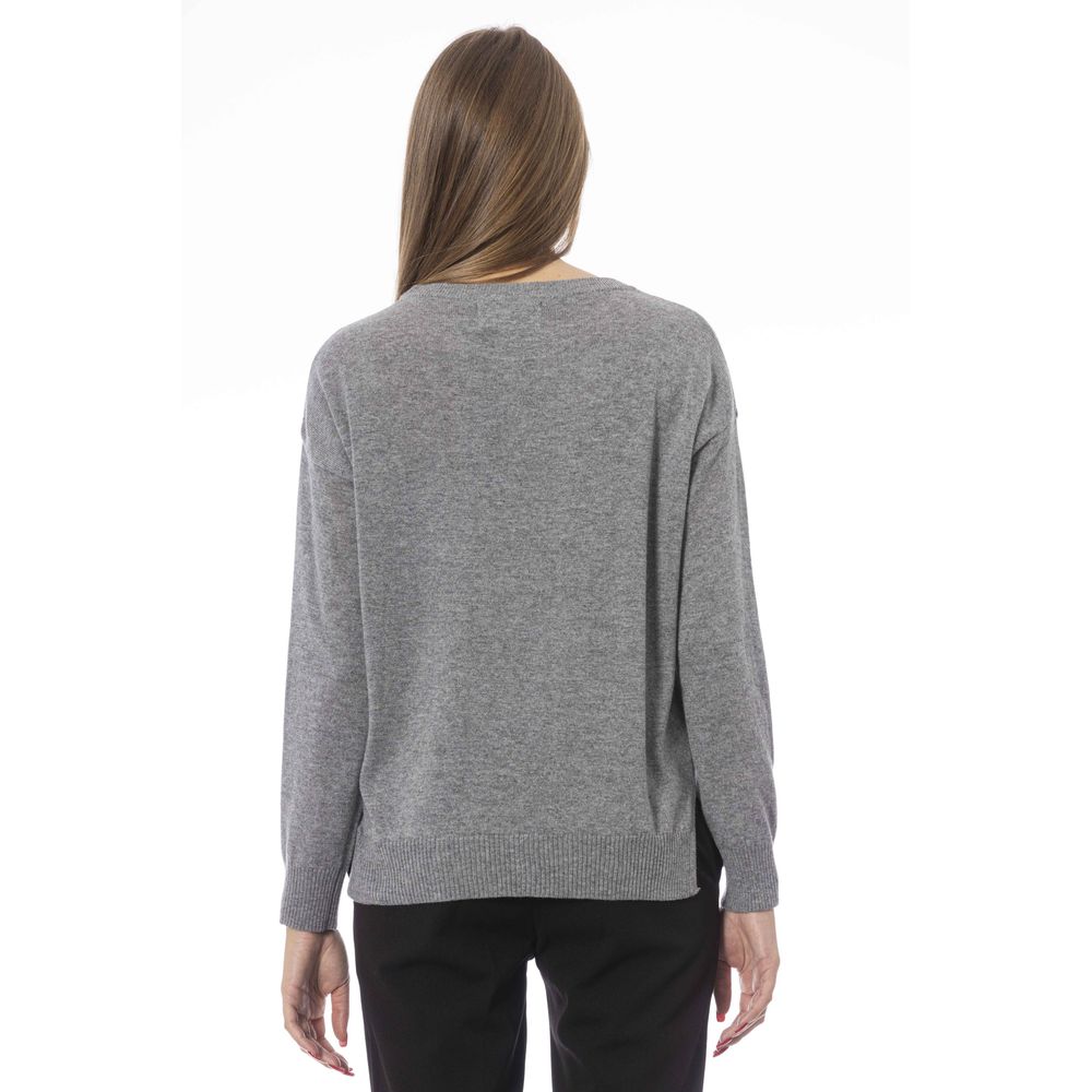 Baldinini Trend Grey Sweatshirt for Women detail view