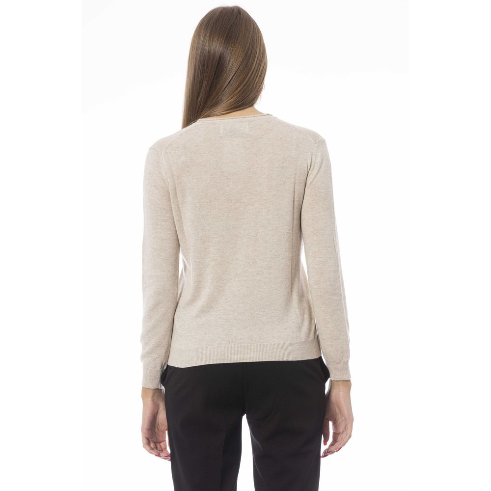 Pull Baldinini Tendance Beige Polyamide Femme