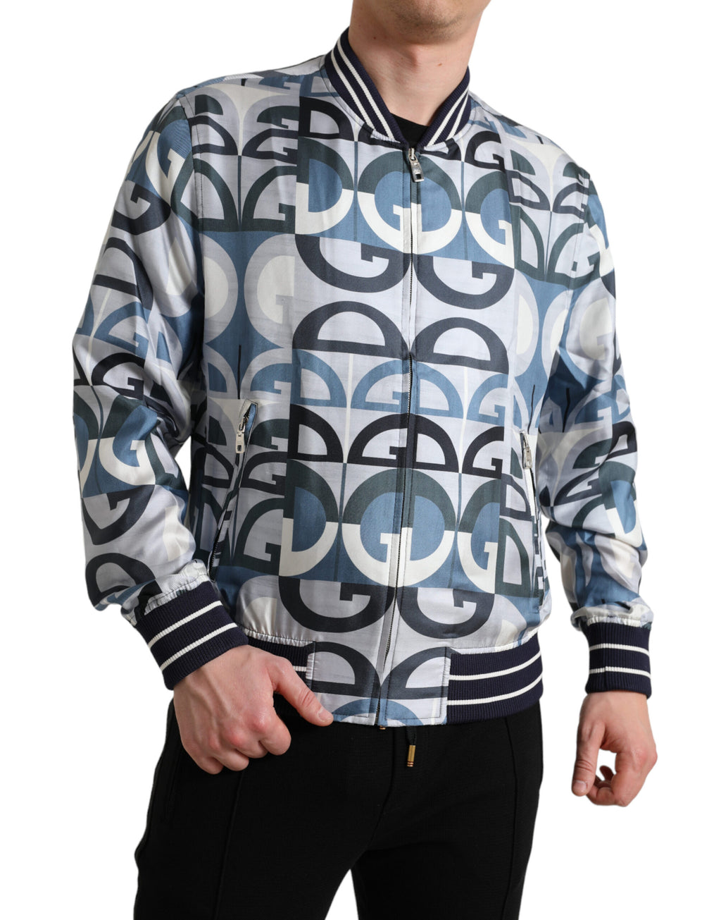 Dolce & Gabbana Multicolor Bomber for Men detail view