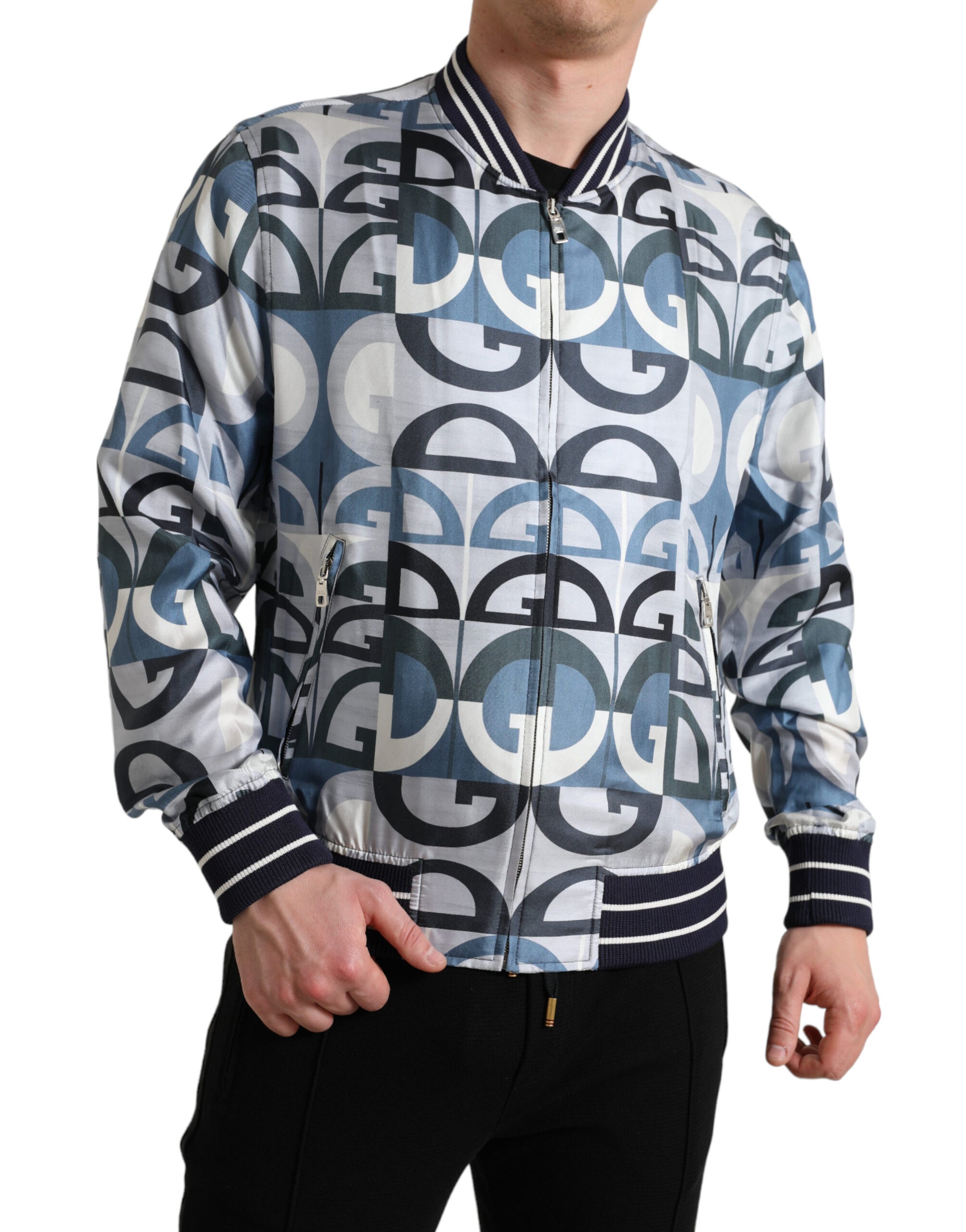 Dolce & Gabbana Multicolor Bomber for Men detail view