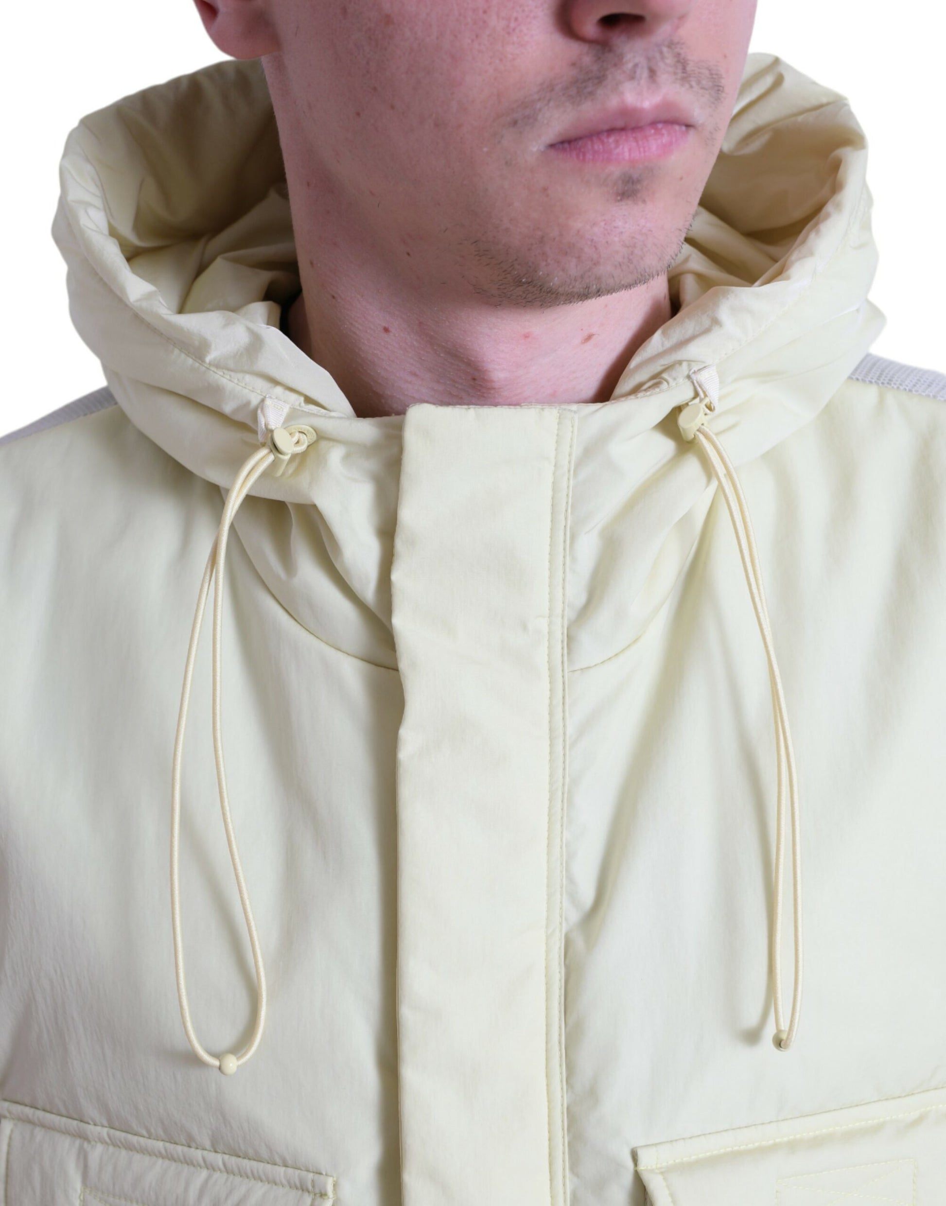 Dolce & Gabbana Yellow Sleeveless Jacket for Men side view
