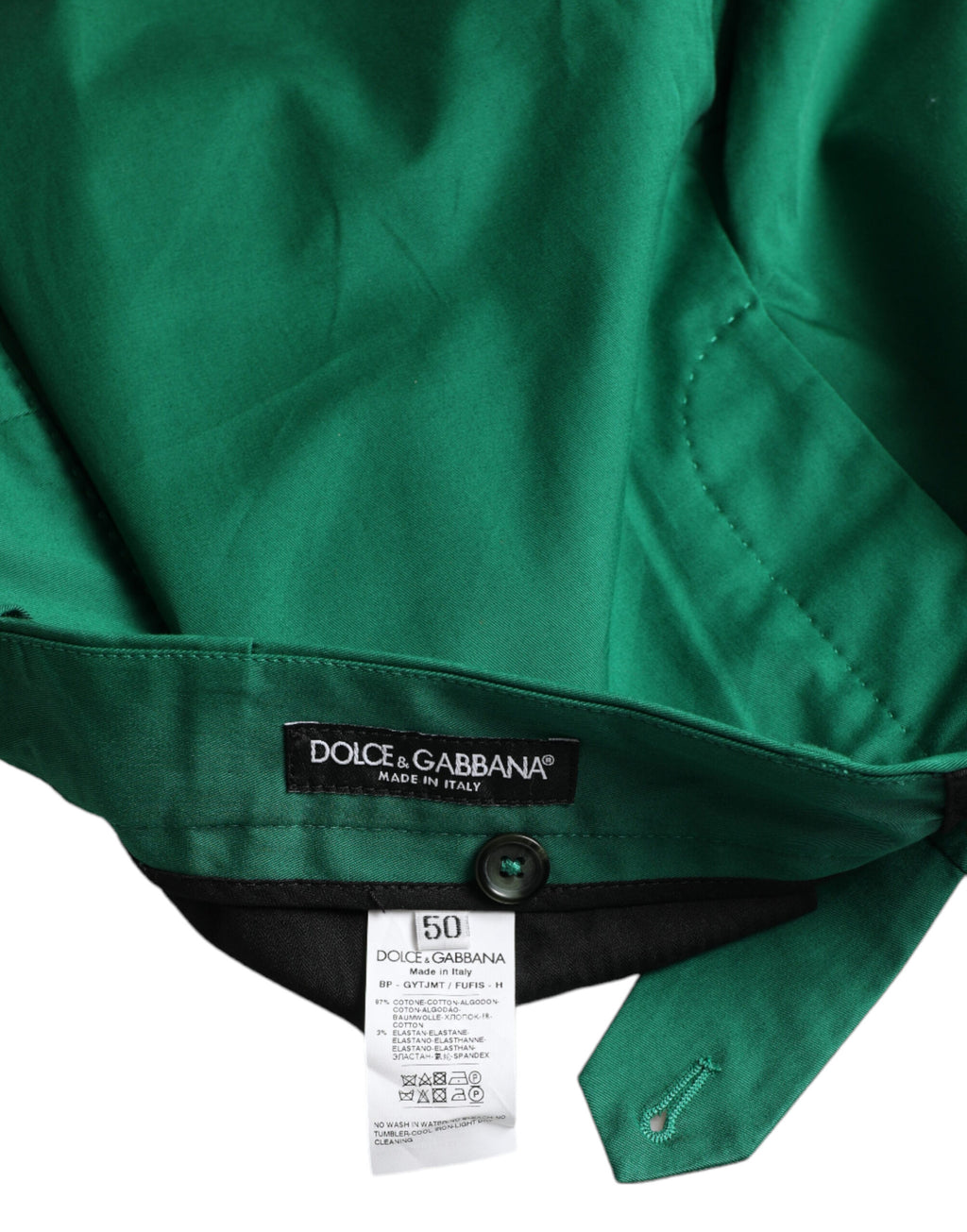 Dolce & Gabbana Green Bermuda for Men side view