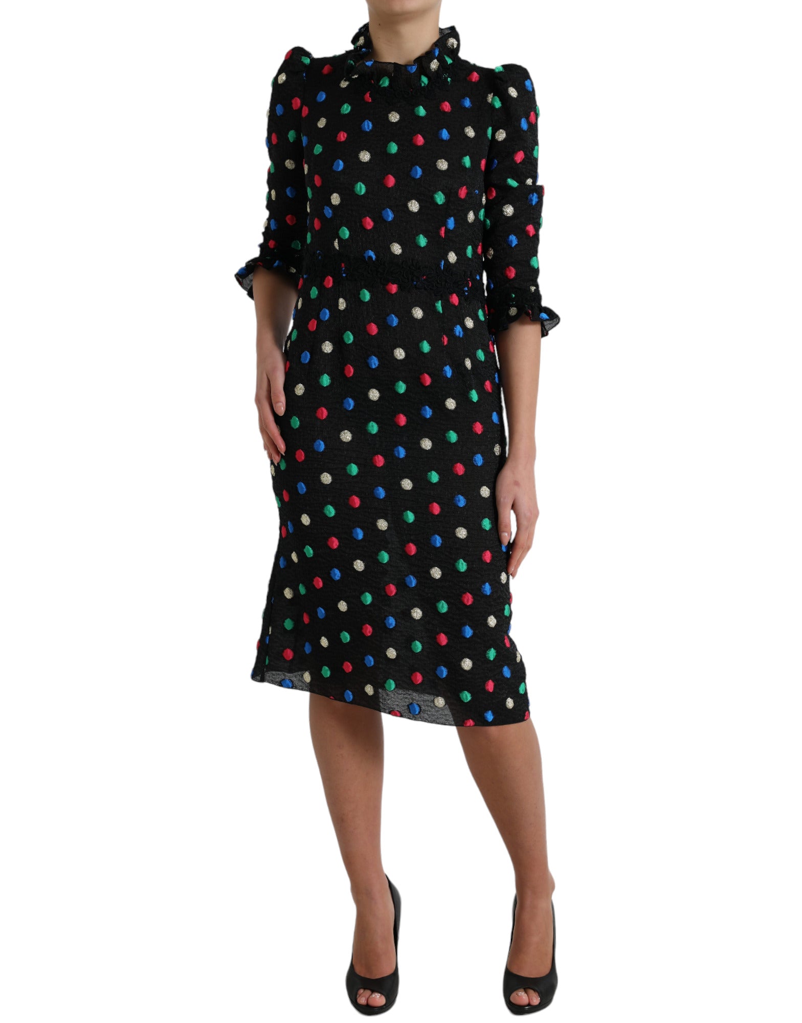 Dolce & Gabbana Black Midi Dress for Women alternate view