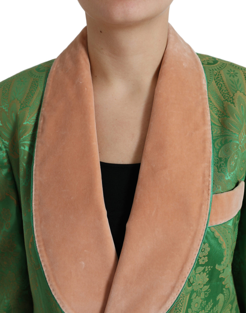 Dolce & Gabbana Green Blazer for Women side view