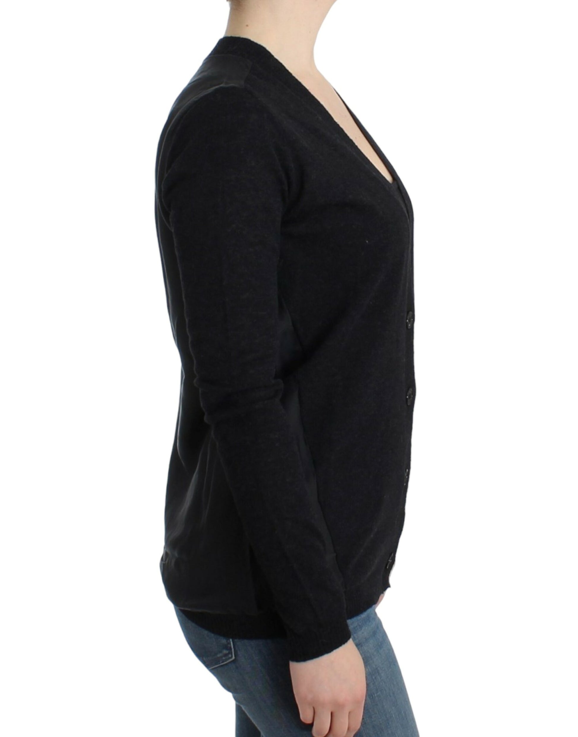 Costume National Grey Cardigan for Women side view