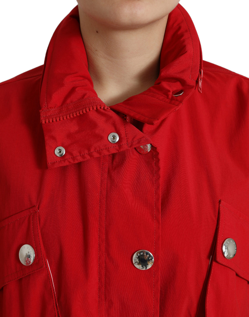 Dolce & Gabbana Red Rain Coats for Women detail view