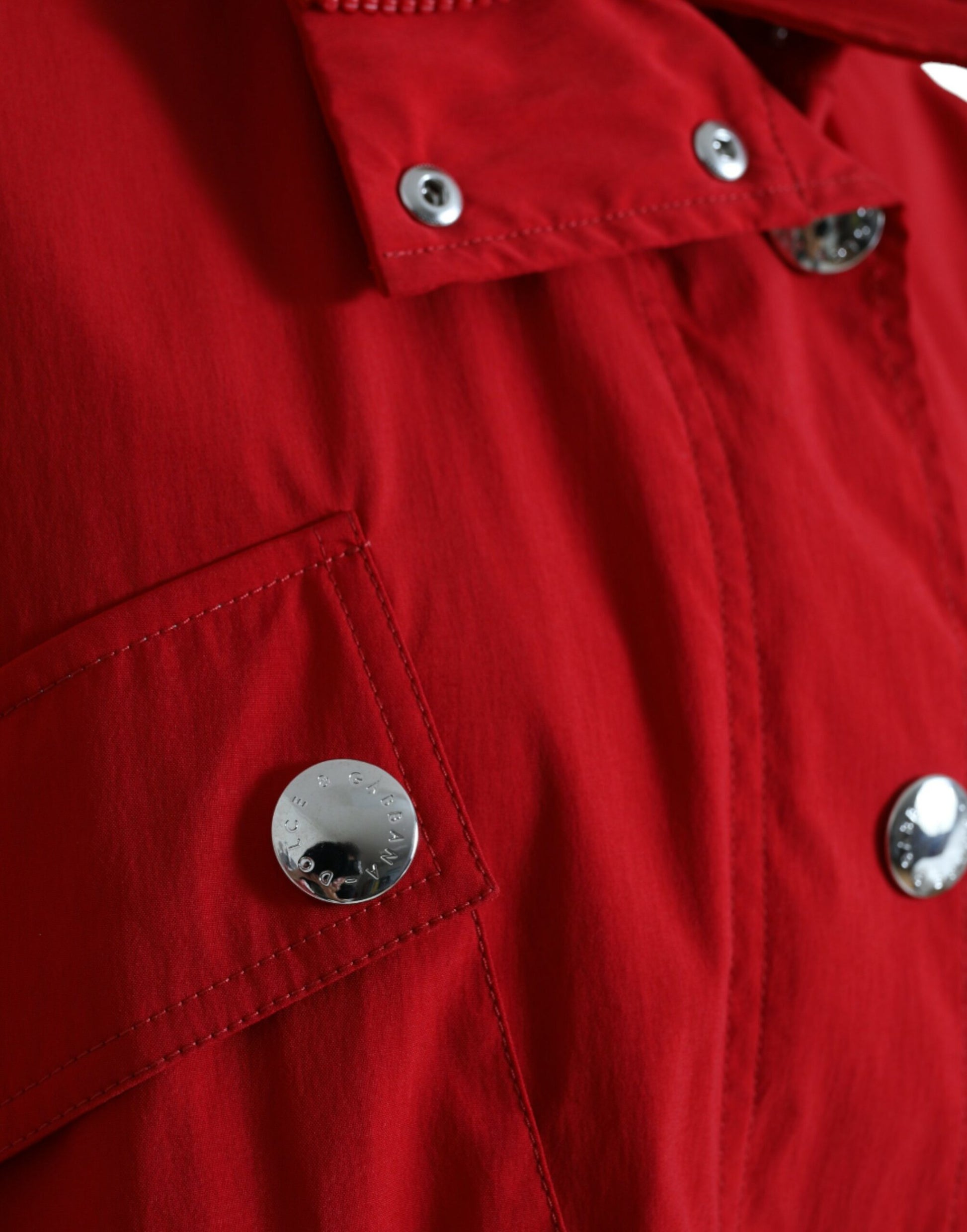 Dolce & Gabbana Red Rain Coats for Women side view