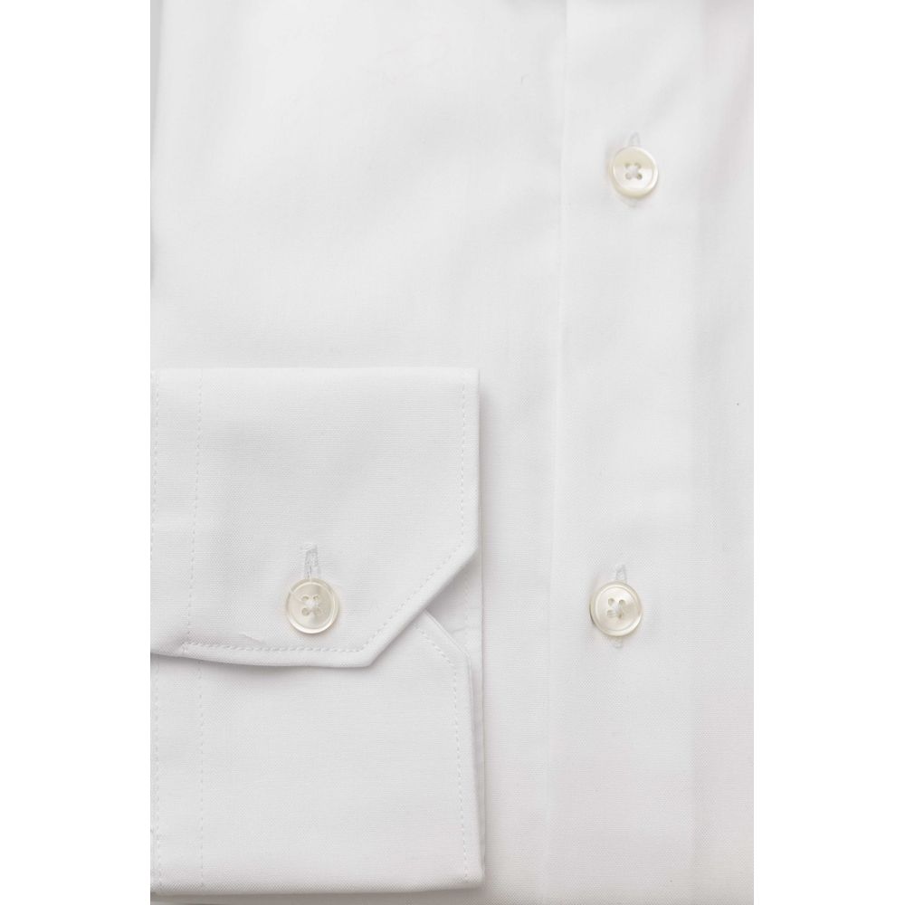 Chemise Bagutta blanche en coton pour homme