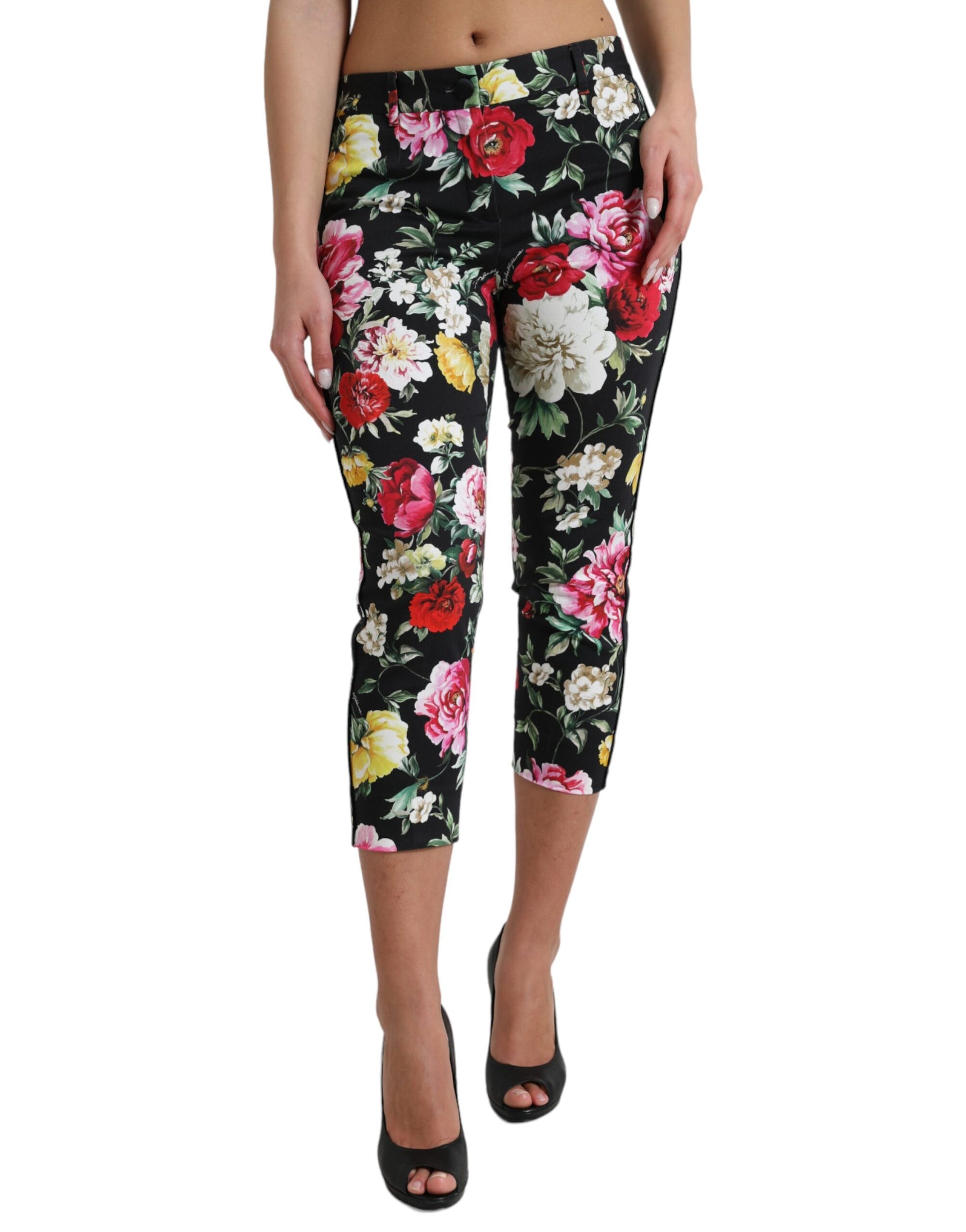 Dolce & Gabbana Black Cropped Pants for Women