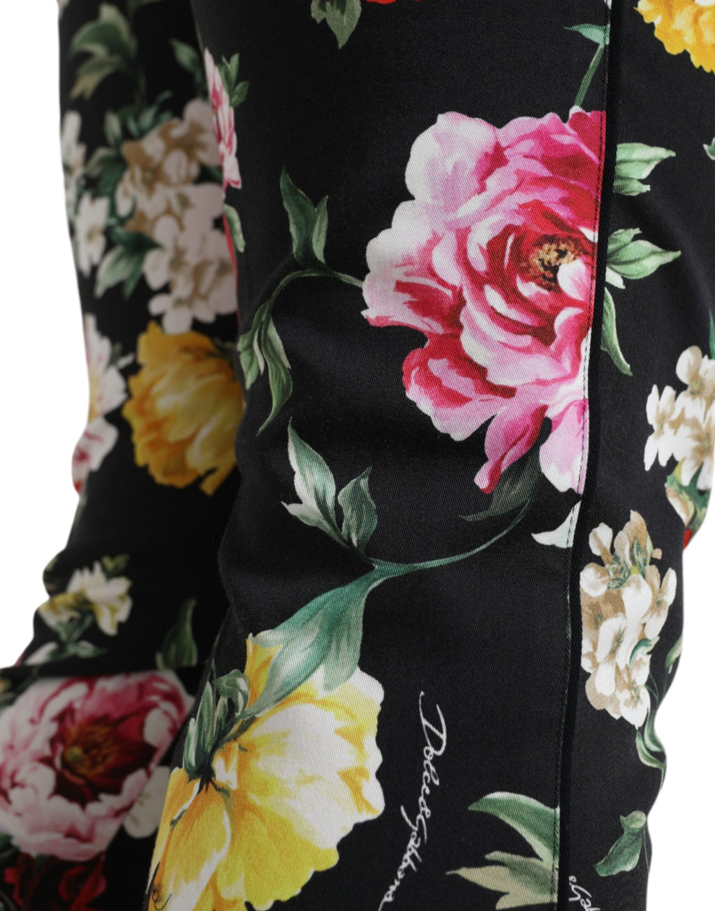 Dolce & Gabbana Black Cropped Pants for Women side view