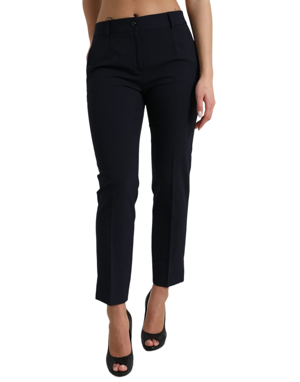 Dolce & Gabbana Blue Cropped Pants for Women