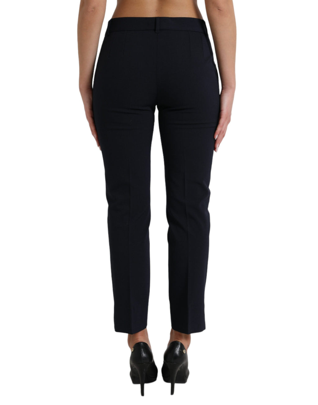 Dolce & Gabbana Blue Cropped Pants for Women detail view