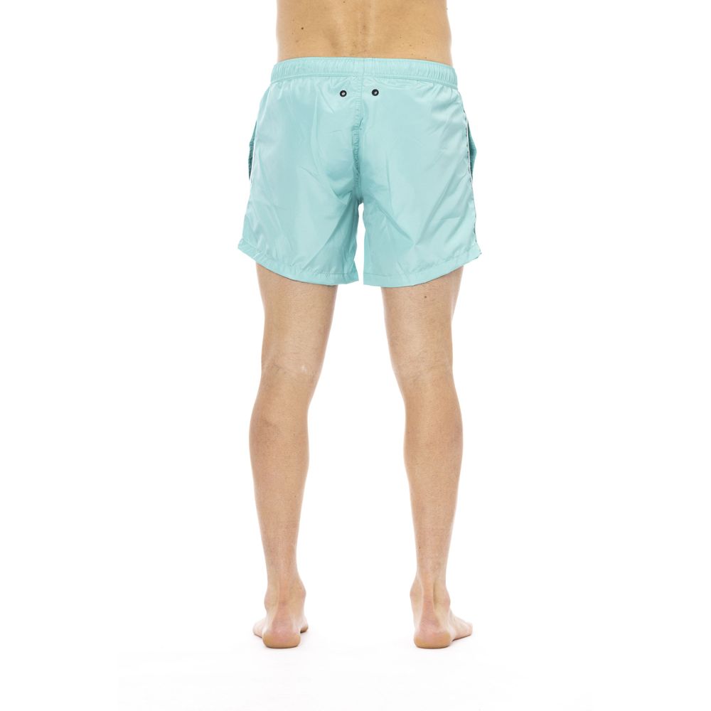 Bikkembergs Blue Swim Shorts for Men detail view