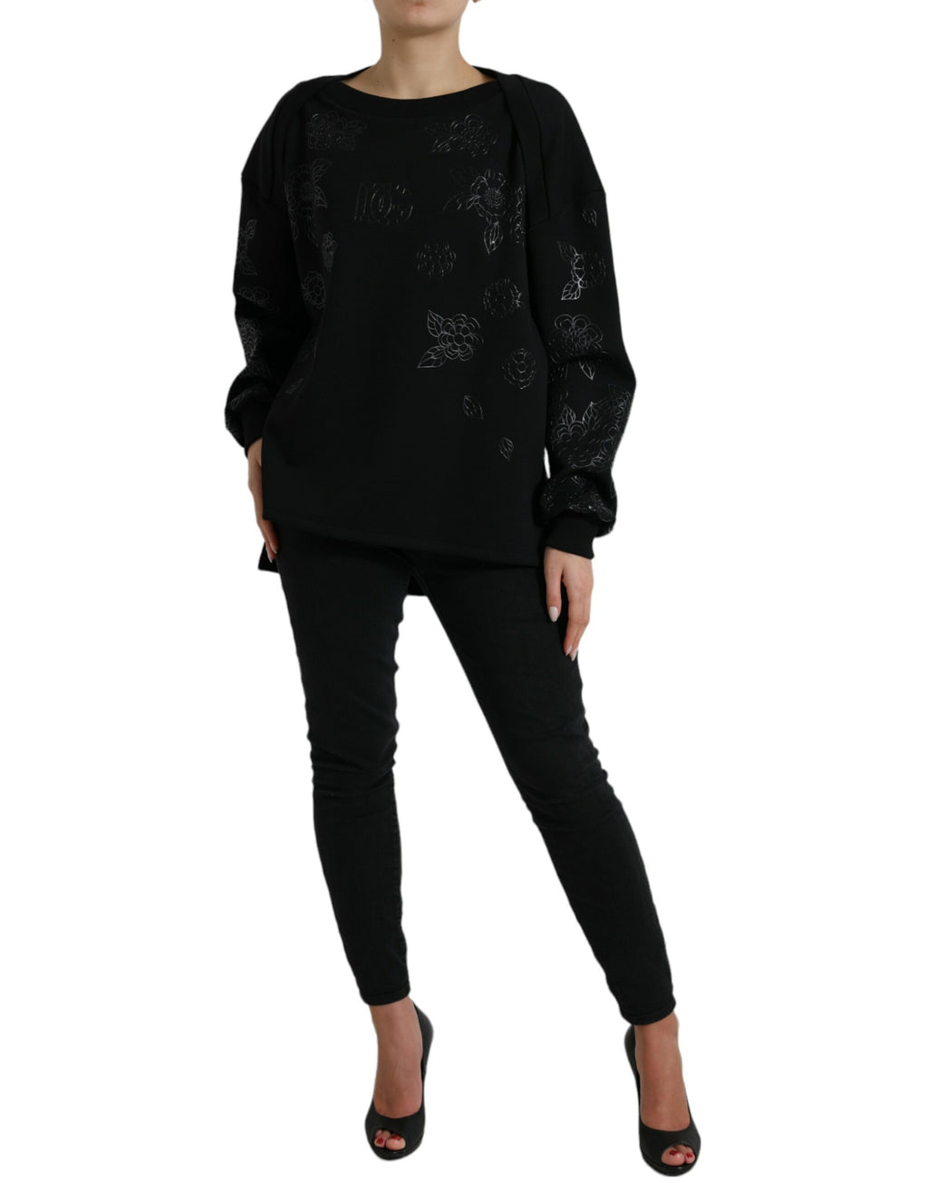 Dolce & Gabbana Black Long Sleeve T-Shirt for Women alternate view