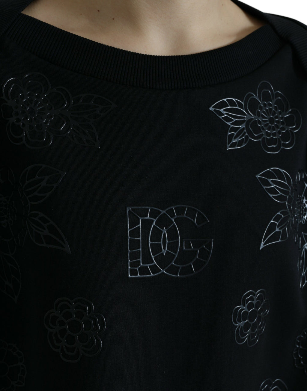 Dolce & Gabbana Black Long Sleeve T-Shirt for Women additional view
