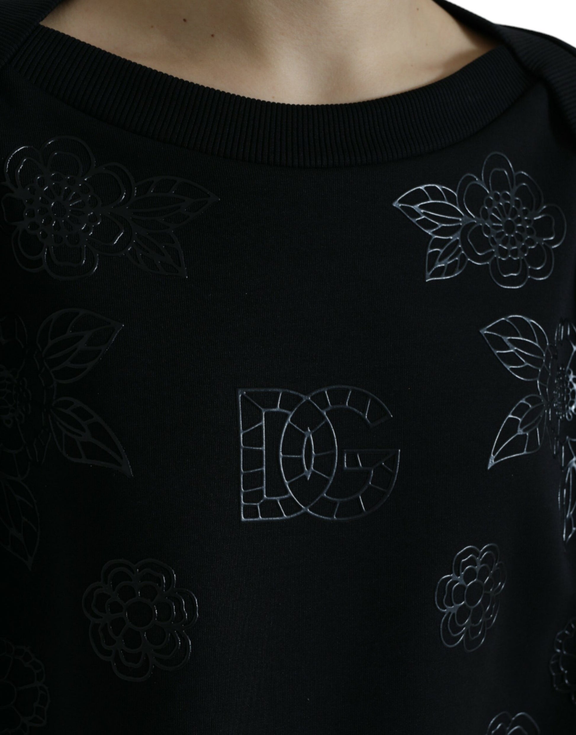Dolce & Gabbana Black Long Sleeve T-Shirt for Women additional view