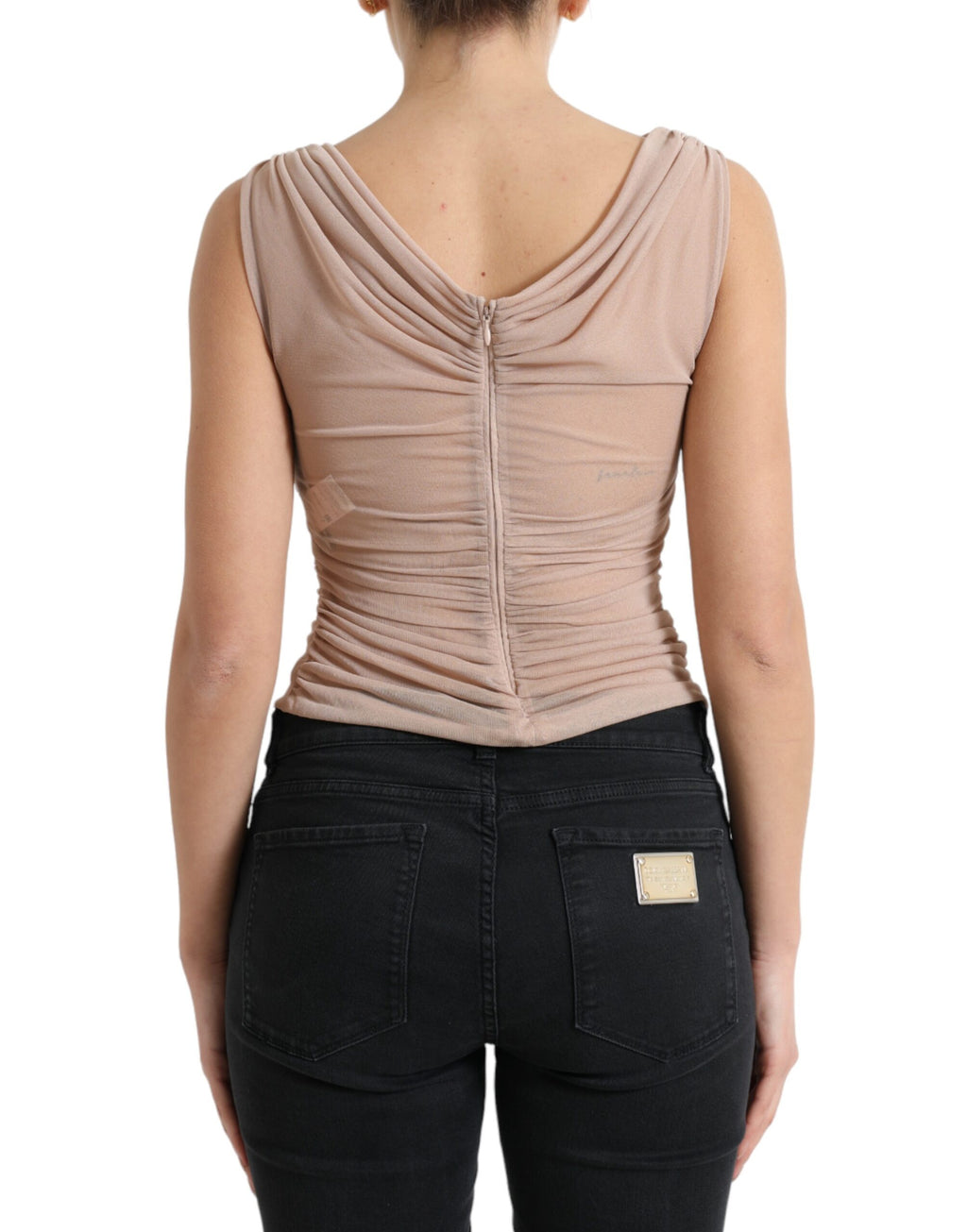 Dolce & Gabbana Beige Tank Tops T for Women detail view