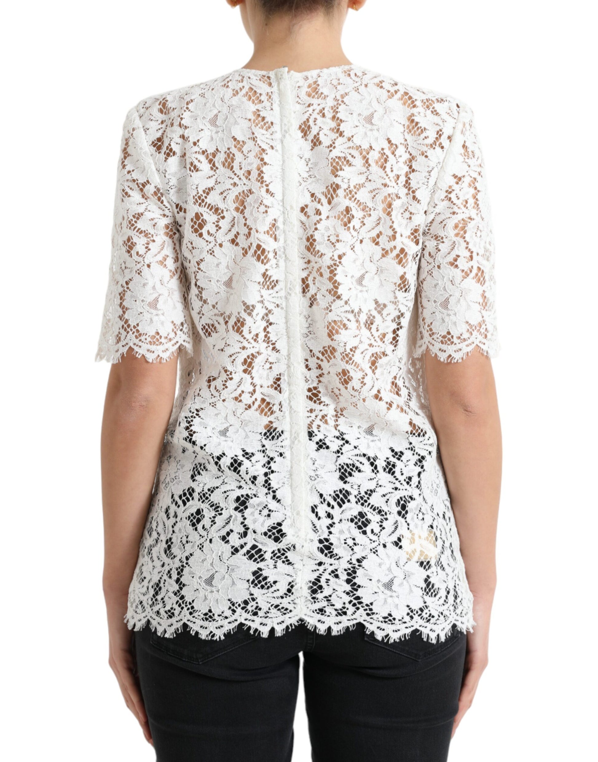 Dolce & Gabbana White T-Shirt for Women detail view