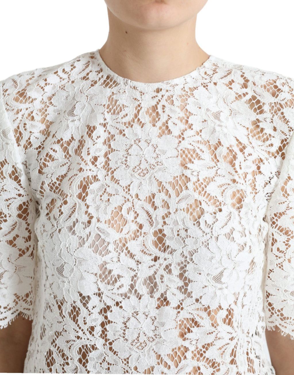 Dolce & Gabbana White T-Shirt for Women side view