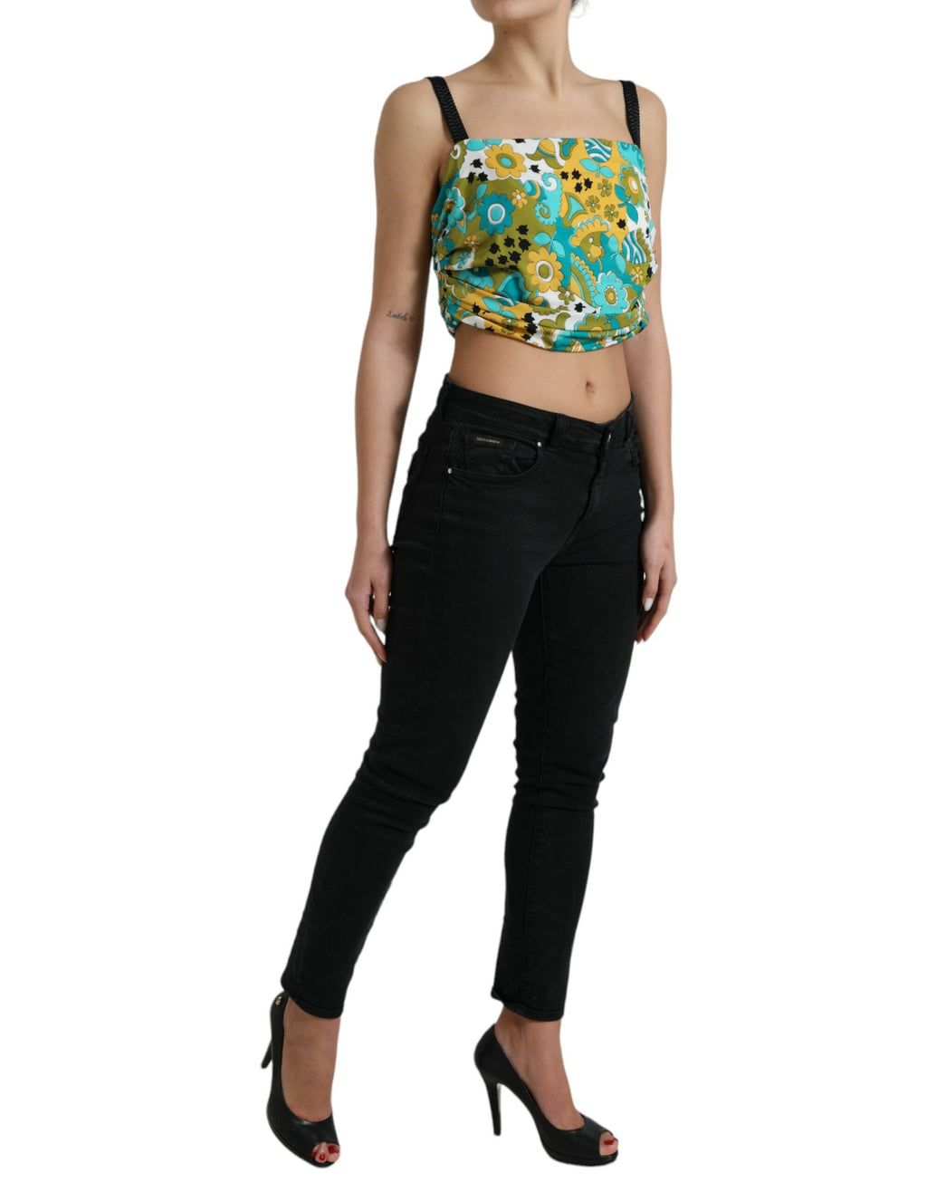 Dolce & Gabbana Multicolor Sleeveless T-Shirt for Women alternate view