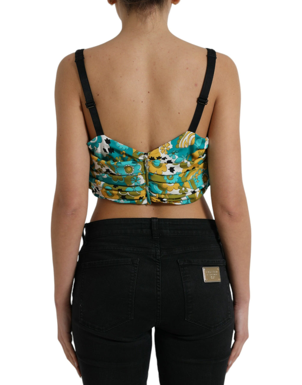 Dolce & Gabbana Multicolor Sleeveless T-Shirt for Women detail view