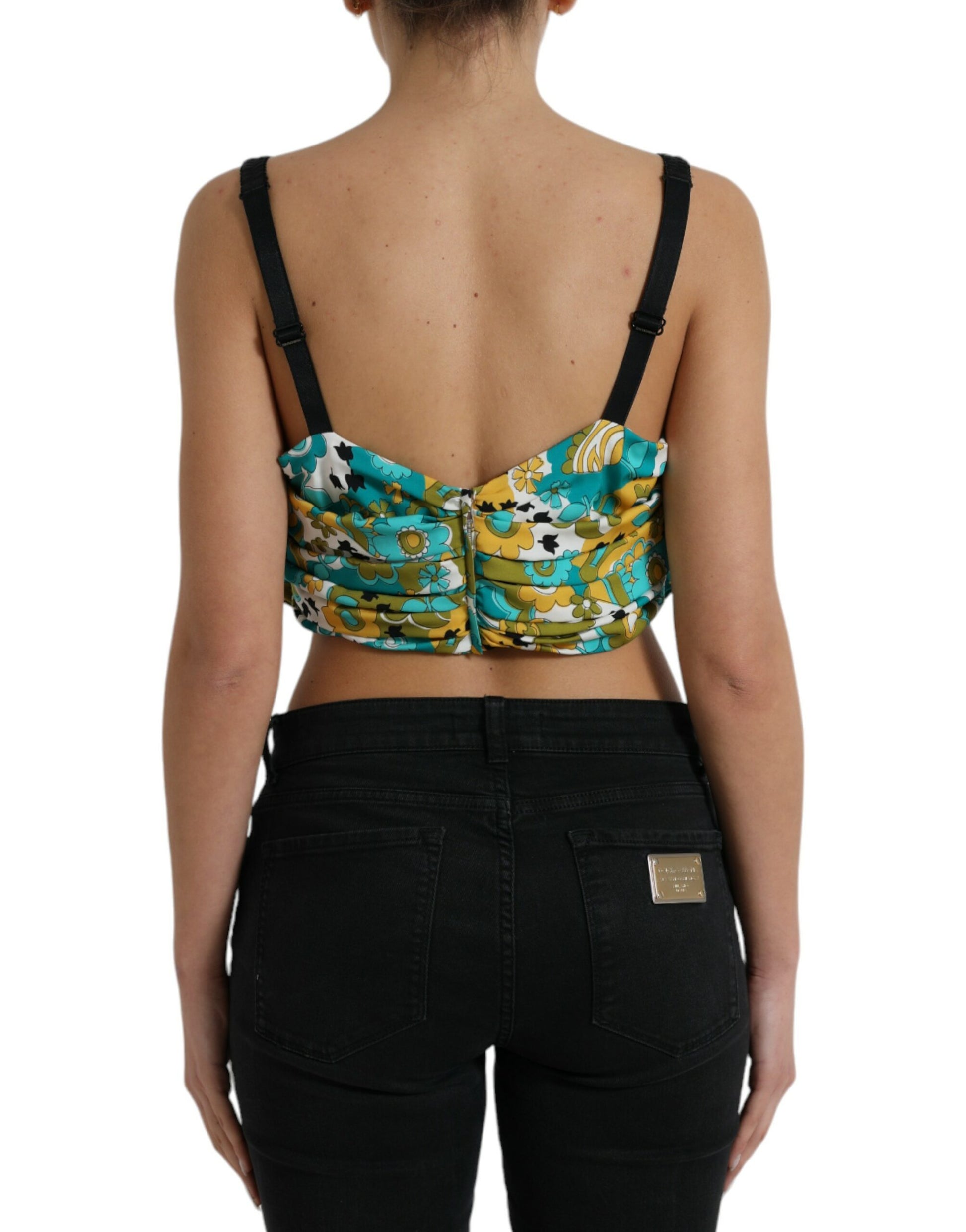 Dolce & Gabbana Multicolor Sleeveless T-Shirt for Women detail view