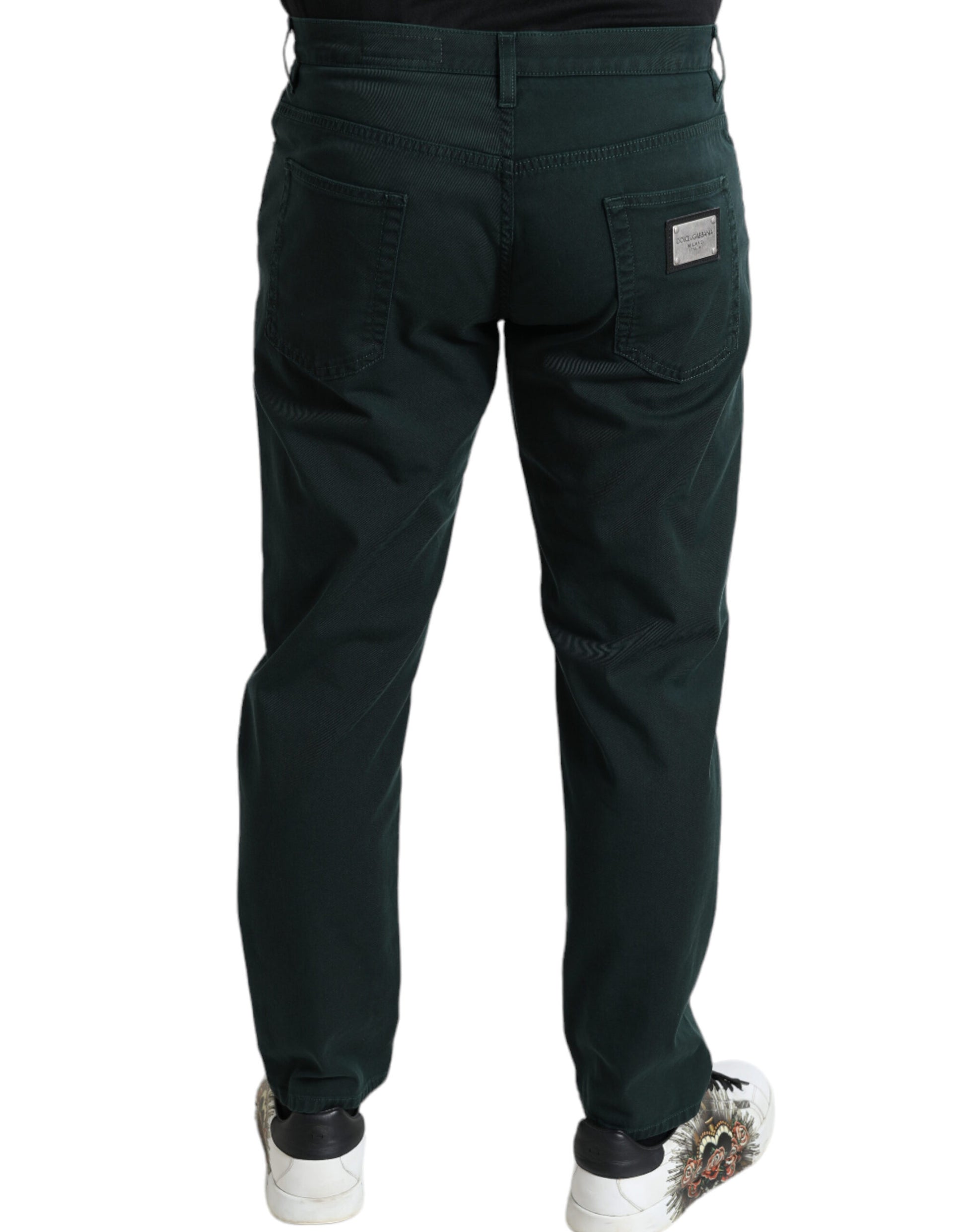 Dolce & Gabbana Green Skinny Jeans for Men alternate view