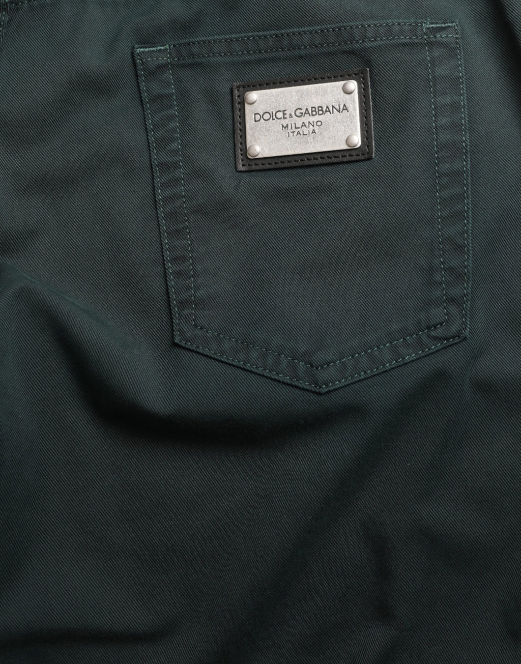 Dolce & Gabbana Green Skinny Jeans for Men side view