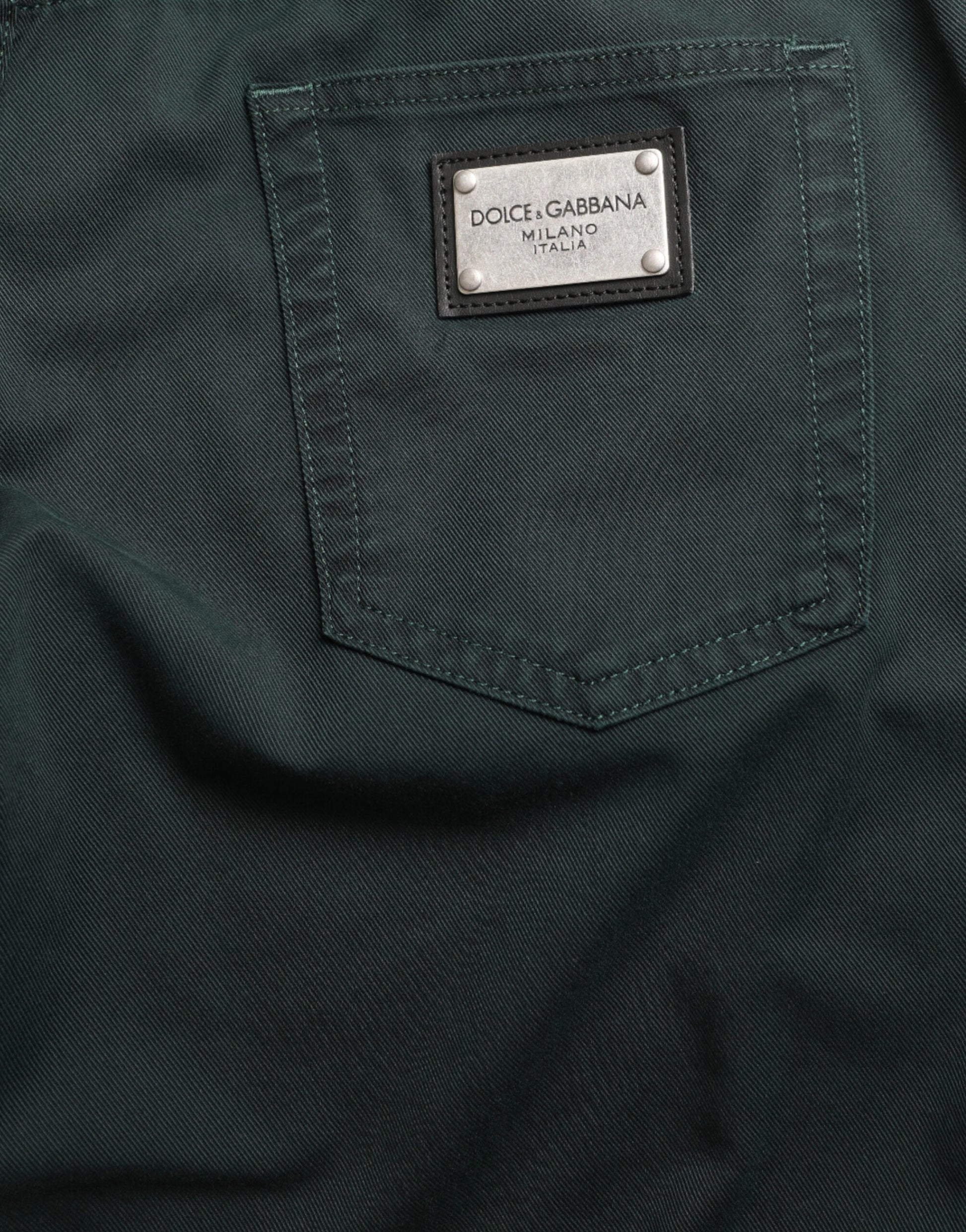 Dolce & Gabbana Green Skinny Jeans for Men side view