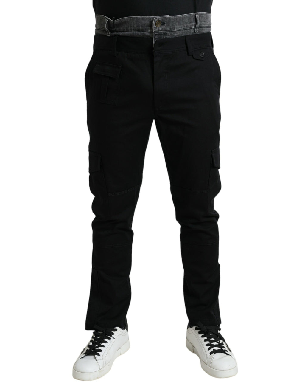 Dolce & Gabbana Black Slim Fit Jeans for Men