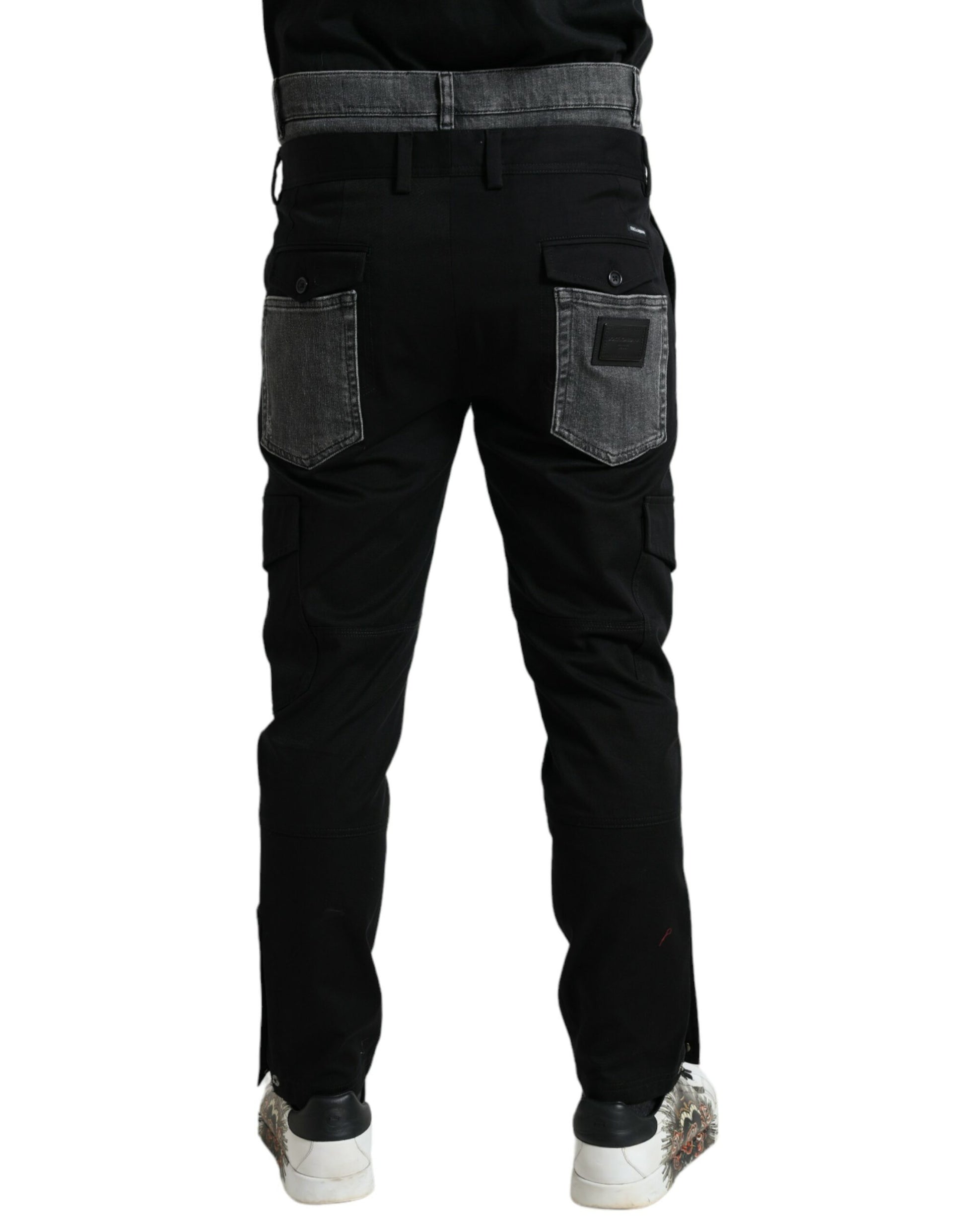 Dolce & Gabbana Black Slim Fit Jeans for Men detail view