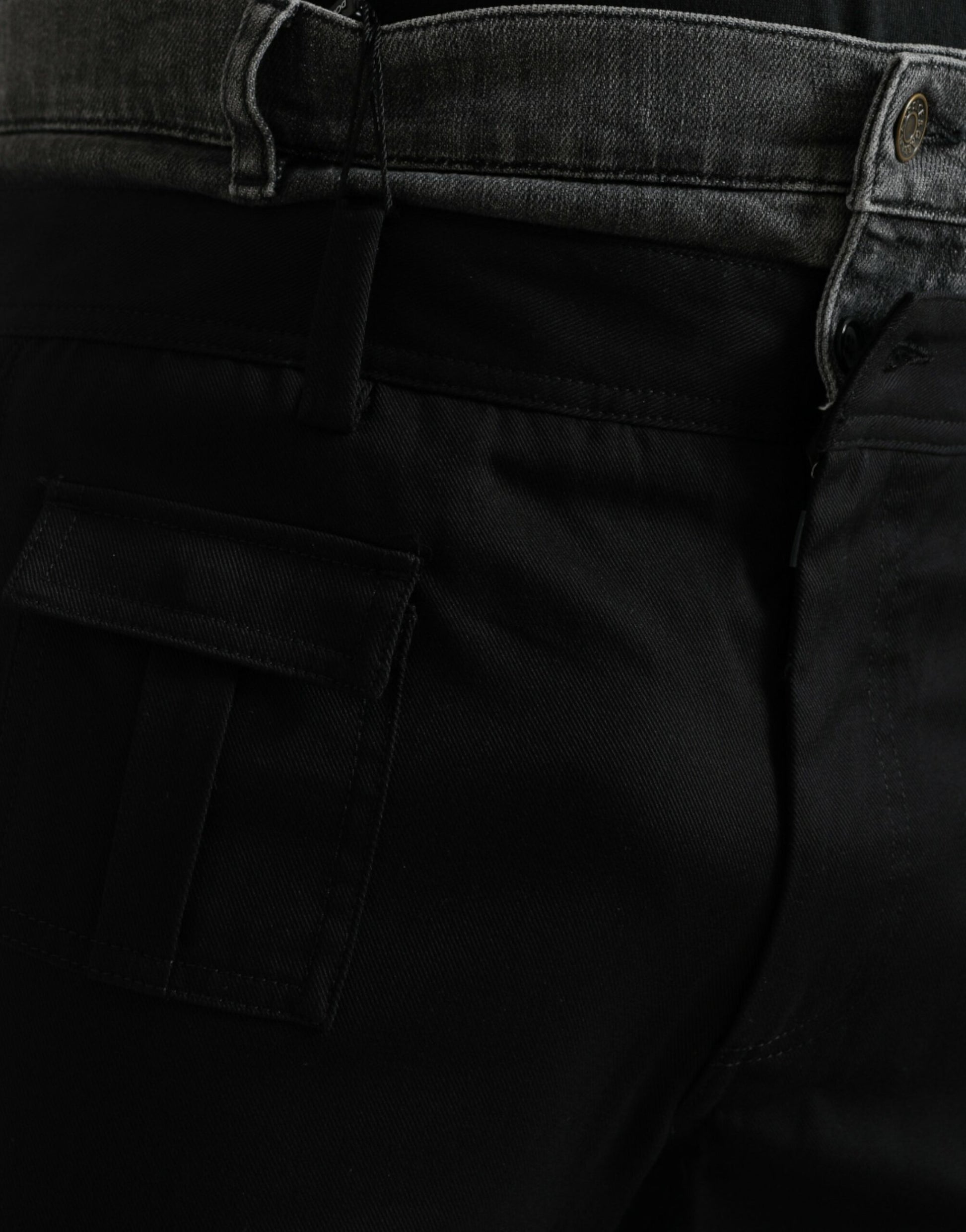 Dolce & Gabbana Black Slim Fit Jeans for Men side view