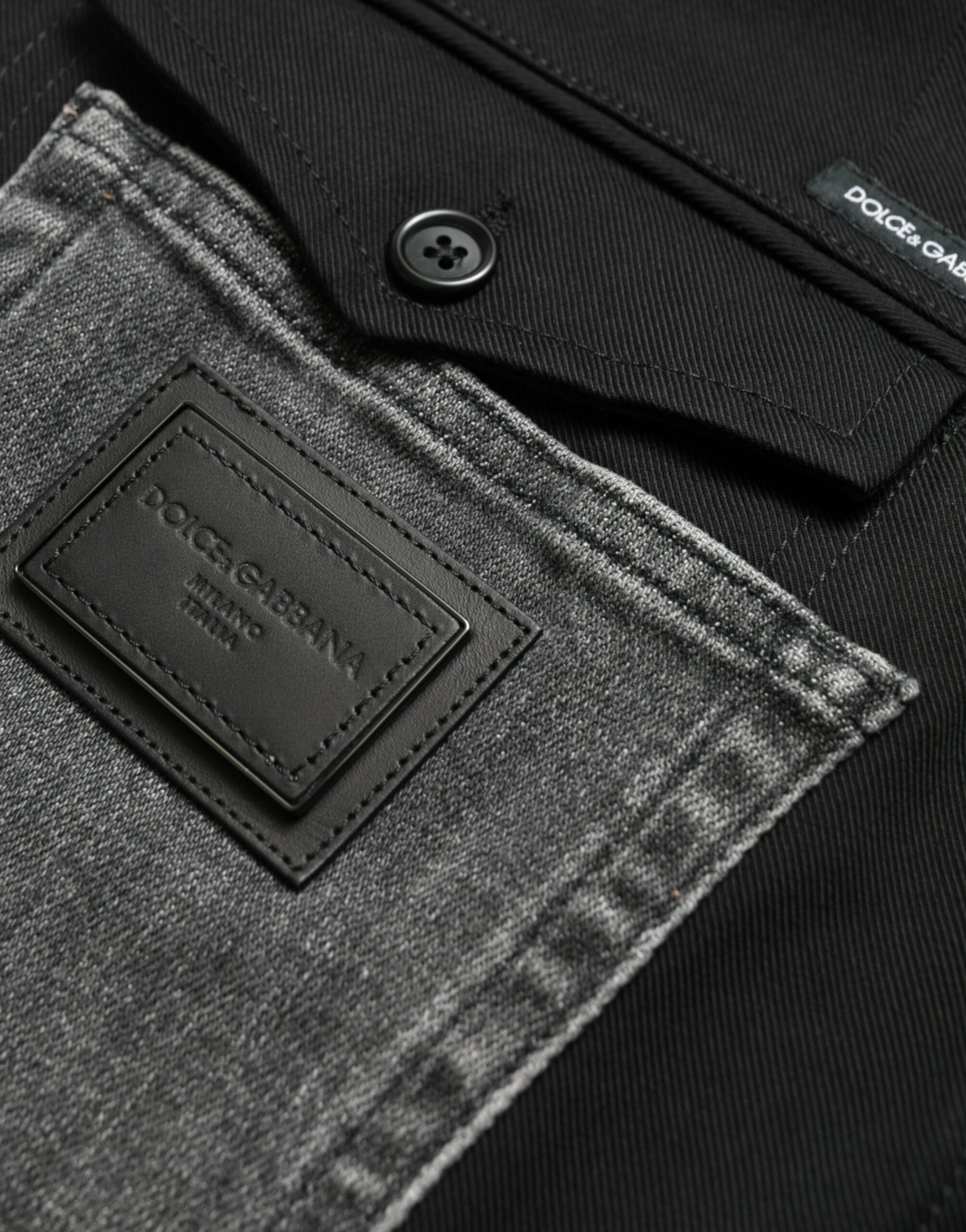 Dolce & Gabbana Black Slim Fit Jeans for Men additional view