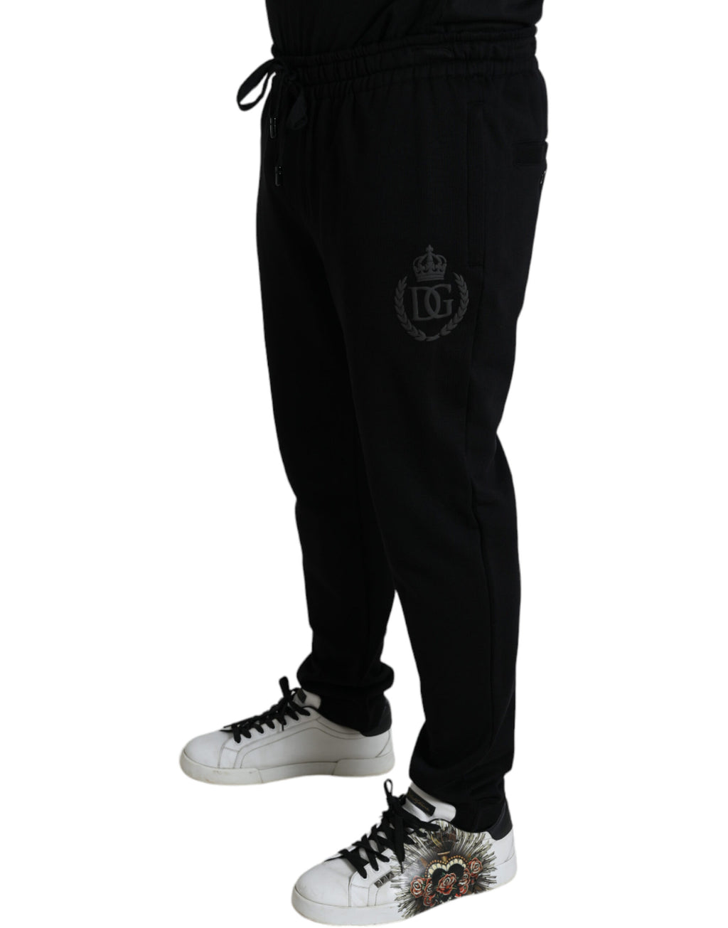 Dolce & Gabbana Black Athletic Pants for Men detail view
