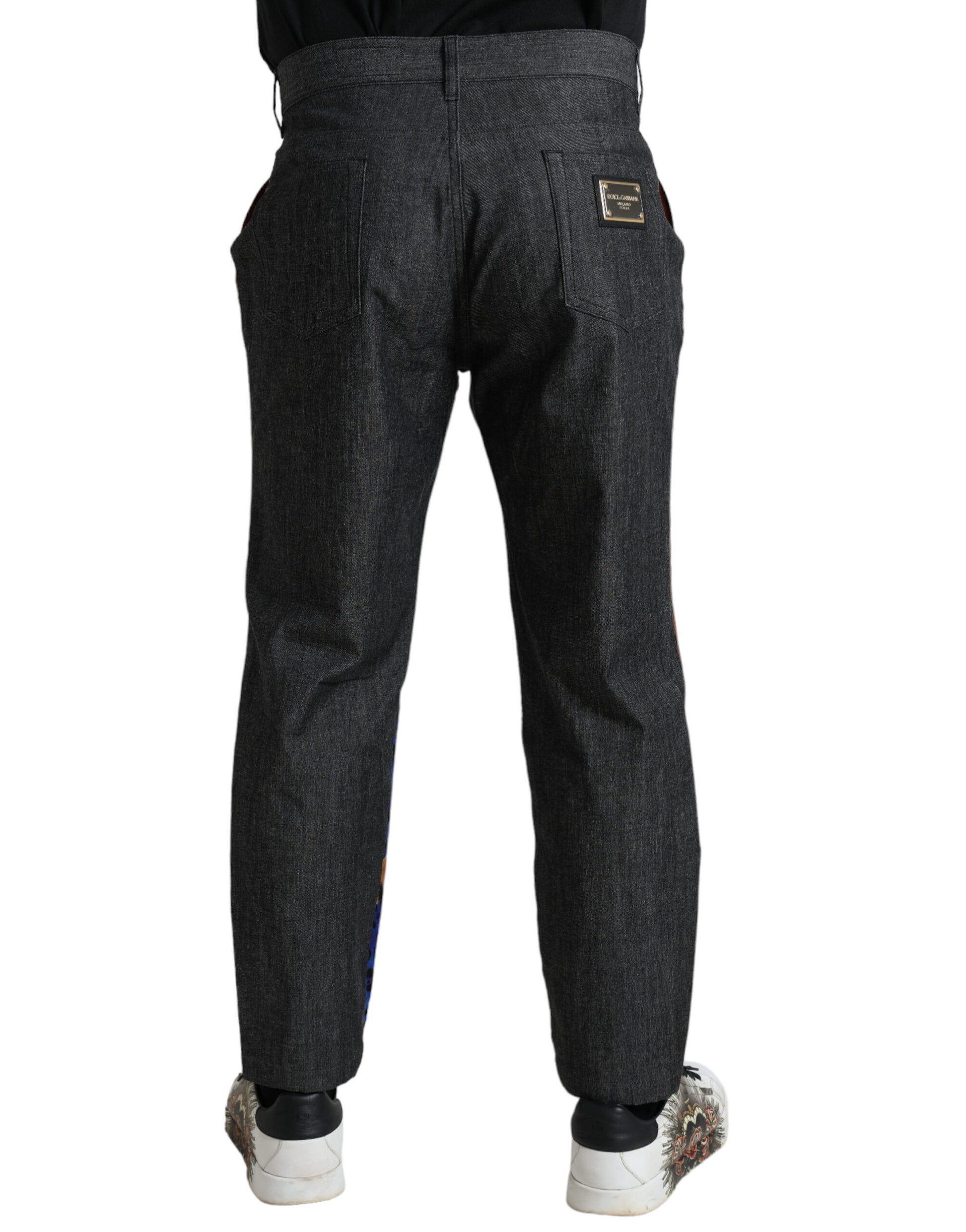 Dolce & Gabbana Multicolor Relaxed Fit Jeans for Men alternate view